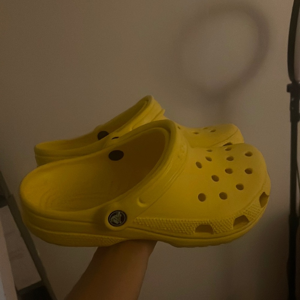Yellow crocs